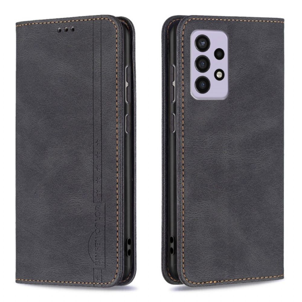 Bescherming Hoesje voor Samsung Galaxy A33 5G Folio-hoesje Rfid Couture Binfen-kleur