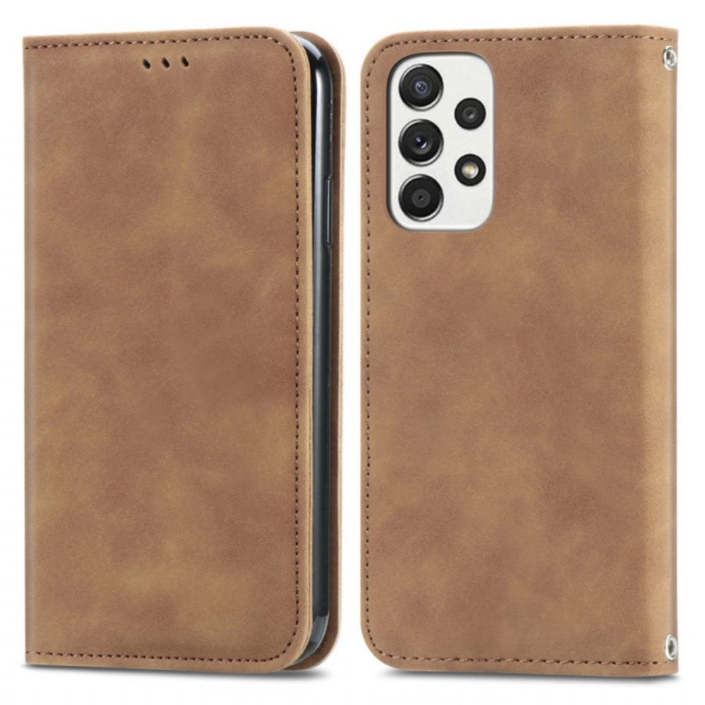 Bescherming Hoesje voor Samsung Galaxy A33 5G Folio-hoesje Skin-touch