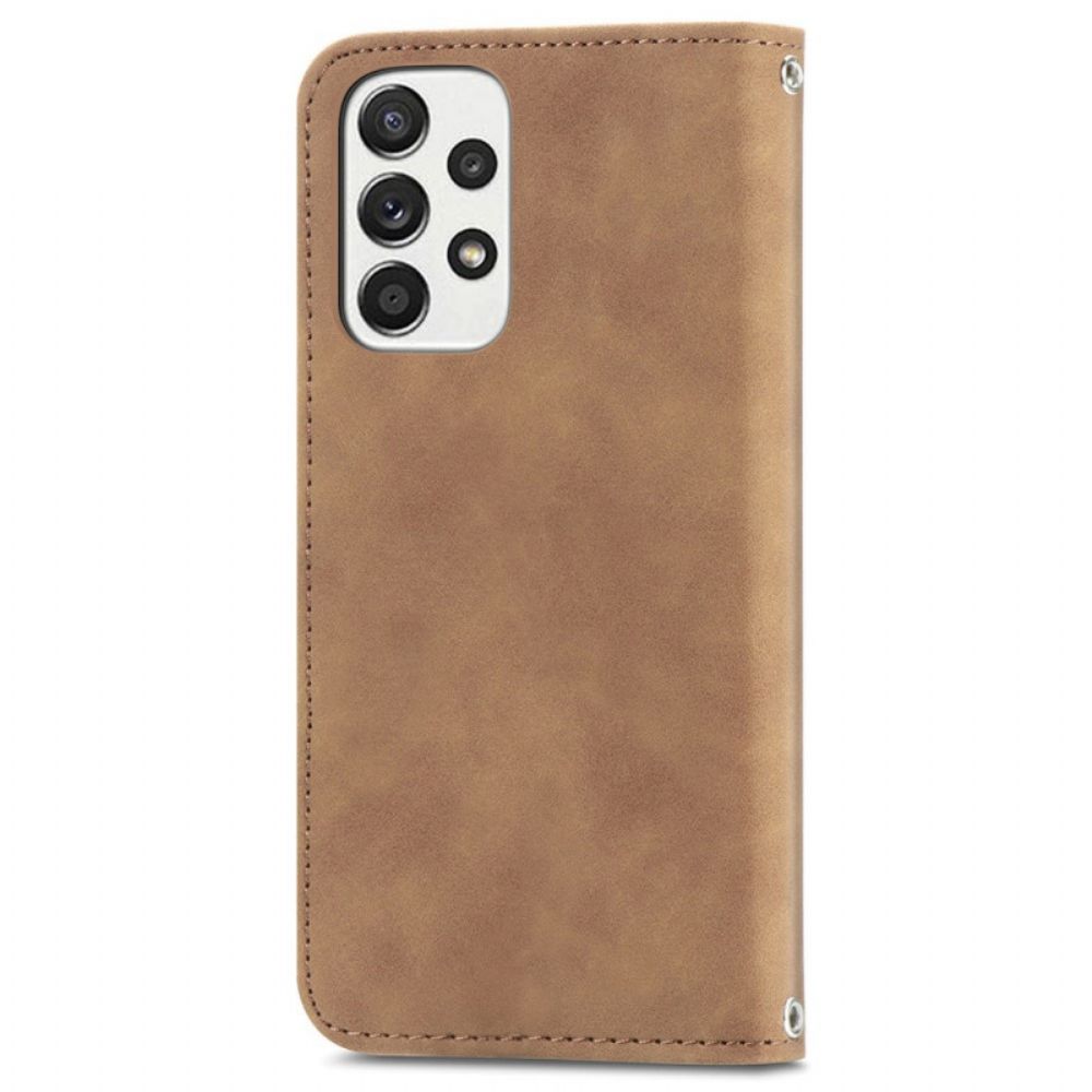 Bescherming Hoesje voor Samsung Galaxy A33 5G Folio-hoesje Skin-touch