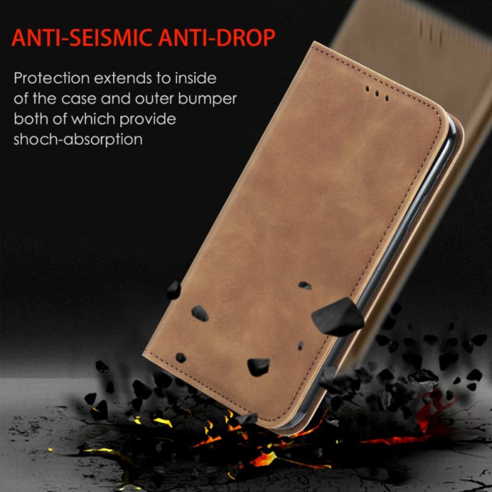 Bescherming Hoesje voor Samsung Galaxy A33 5G Folio-hoesje Skin-touch