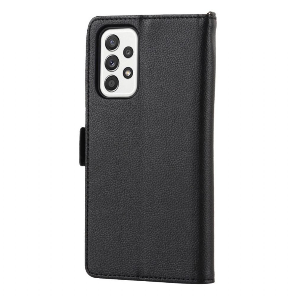 Flip Case voor Samsung Galaxy A33 5G Hart Met Riem