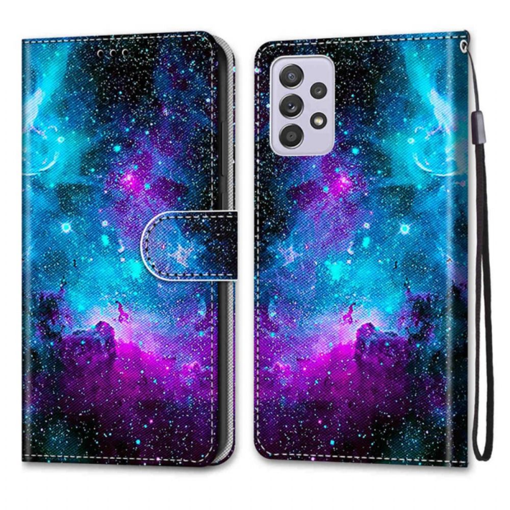 Flip Case voor Samsung Galaxy A33 5G Kosmische Hemel