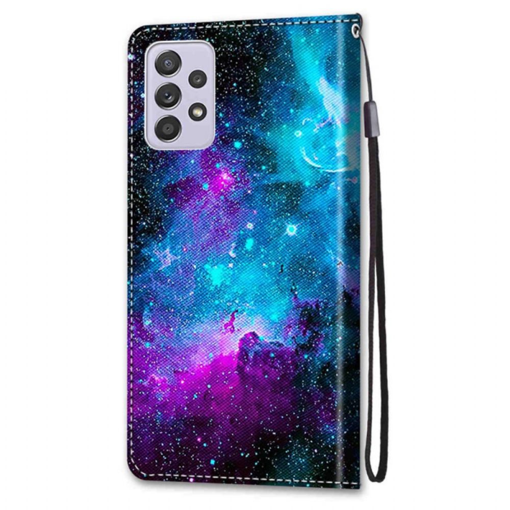 Flip Case voor Samsung Galaxy A33 5G Kosmische Hemel