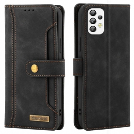 Flip Case voor Samsung Galaxy A33 5G Met Case Craft-riem