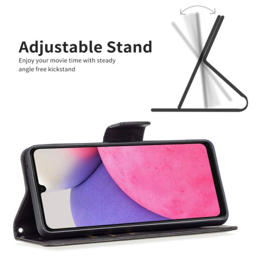 Folio-hoesje voor Samsung Galaxy A33 5G Gladde Schuine Sluiting