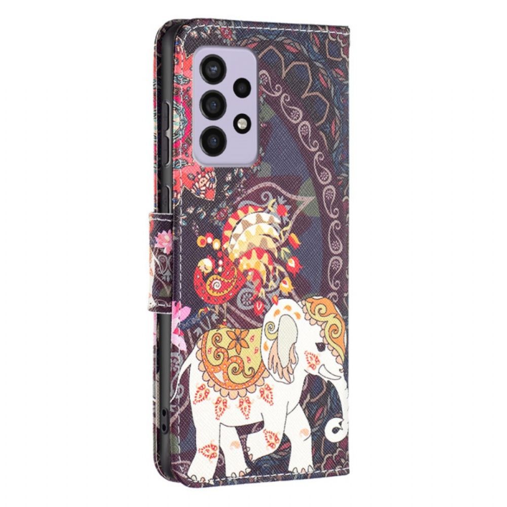 Folio-hoesje voor Samsung Galaxy A33 5G Indische Olifant