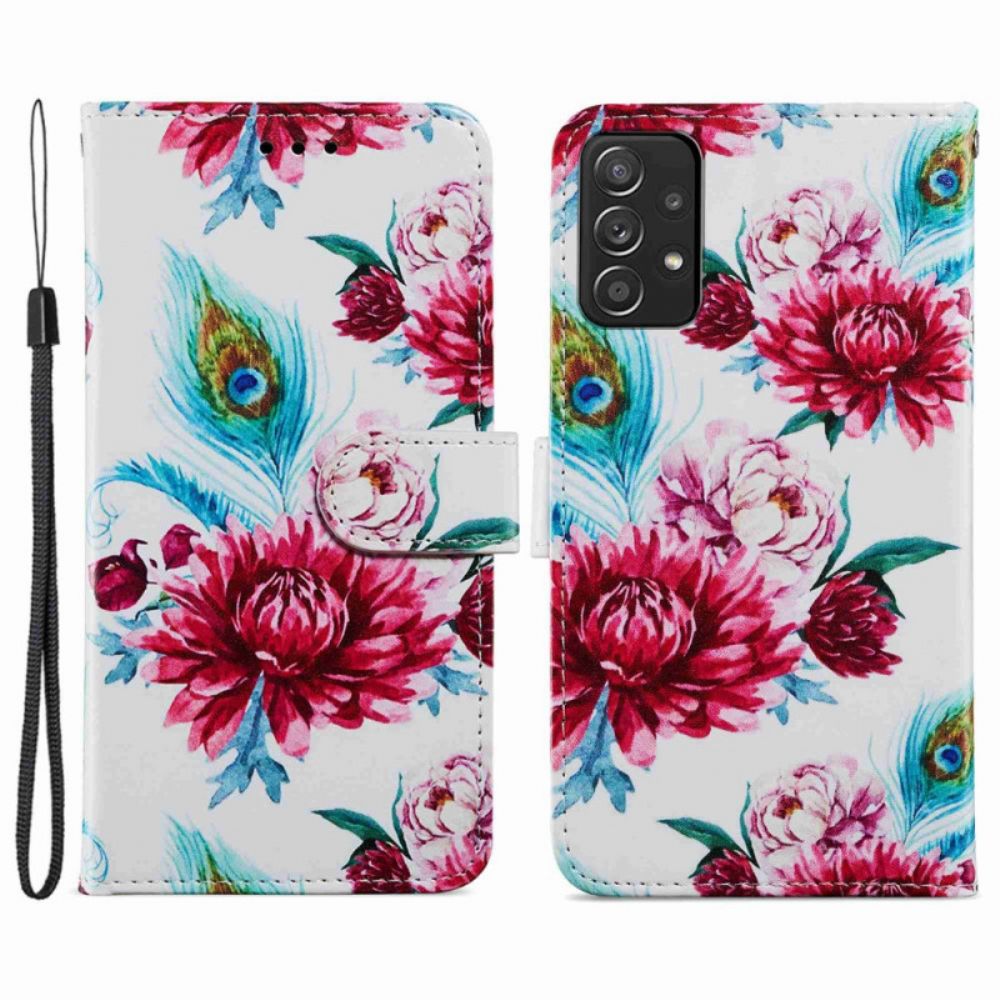 Folio-hoesje voor Samsung Galaxy A33 5G Intense Bloemen