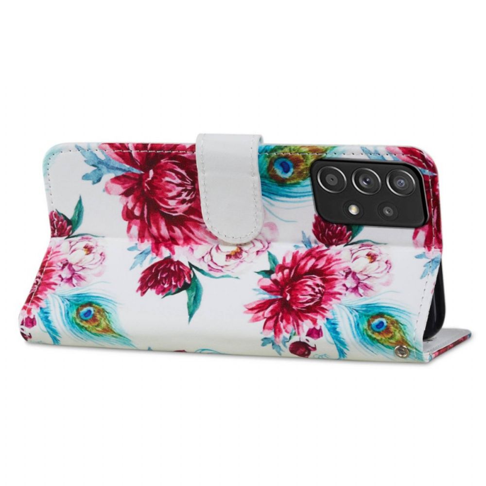 Folio-hoesje voor Samsung Galaxy A33 5G Intense Bloemen