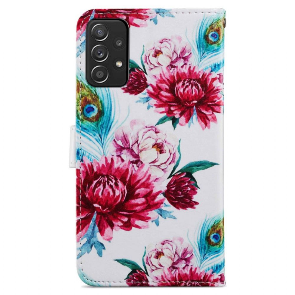 Folio-hoesje voor Samsung Galaxy A33 5G Intense Bloemen