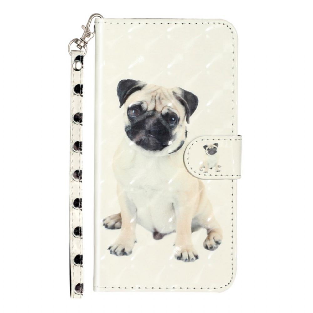 Folio-hoesje voor Samsung Galaxy A33 5G Met Ketting Thong Hond