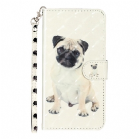 Folio-hoesje voor Samsung Galaxy A33 5G Met Ketting Thong Hond