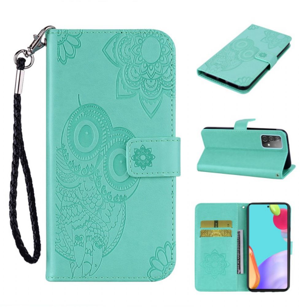 Folio-hoesje voor Samsung Galaxy A33 5G Uil Mandala