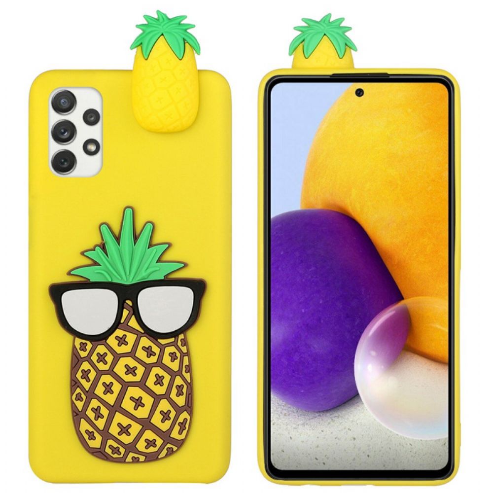 Hoesje voor Samsung Galaxy A33 5G Ananas 3d Bril