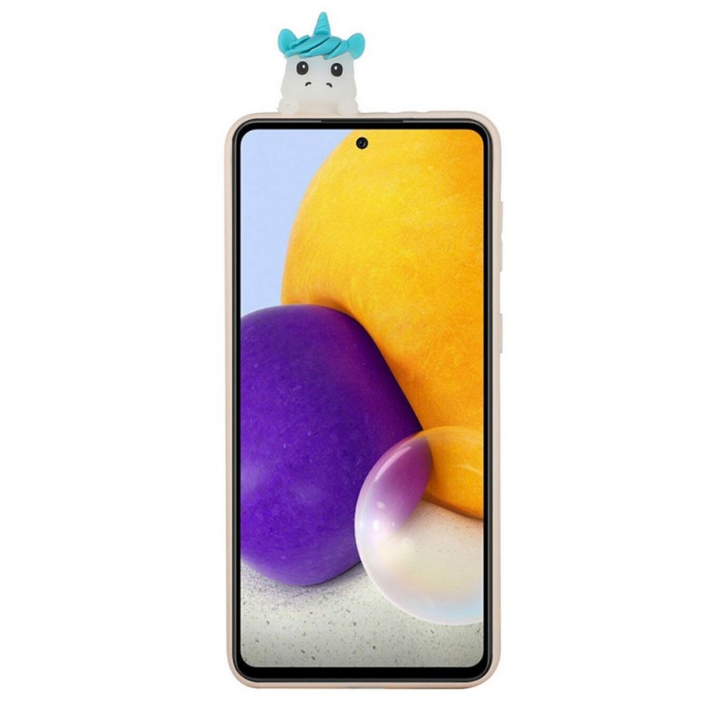 Hoesje voor Samsung Galaxy A33 5G Eenhoorn Leuk 3d