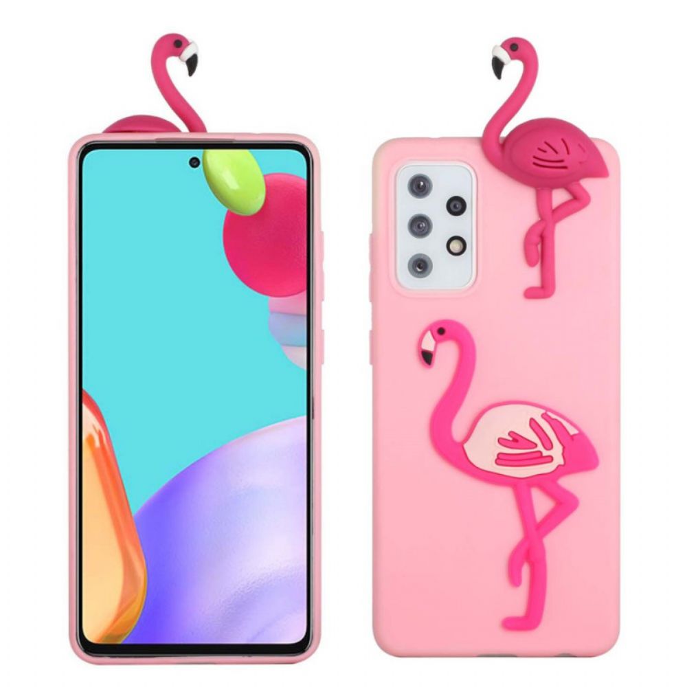 Hoesje voor Samsung Galaxy A33 5G Flamingo 3d