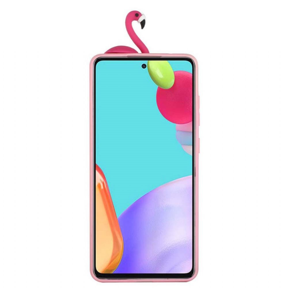 Hoesje voor Samsung Galaxy A33 5G Flamingo 3d