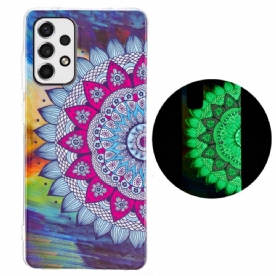 Hoesje voor Samsung Galaxy A33 5G Fluorescerende Kleurrijke Mandala