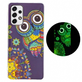 Hoesje voor Samsung Galaxy A33 5G Fluorescerende Mandala Uil