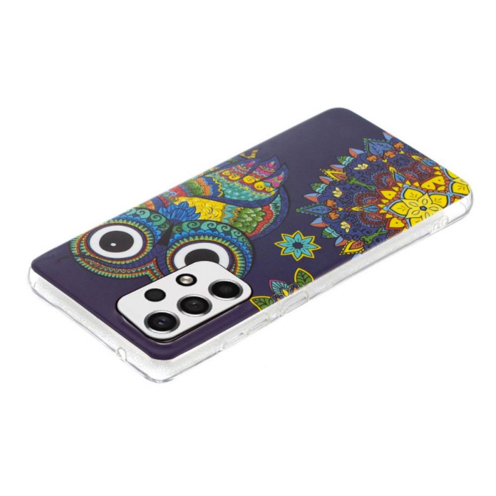 Hoesje voor Samsung Galaxy A33 5G Fluorescerende Mandala Uil