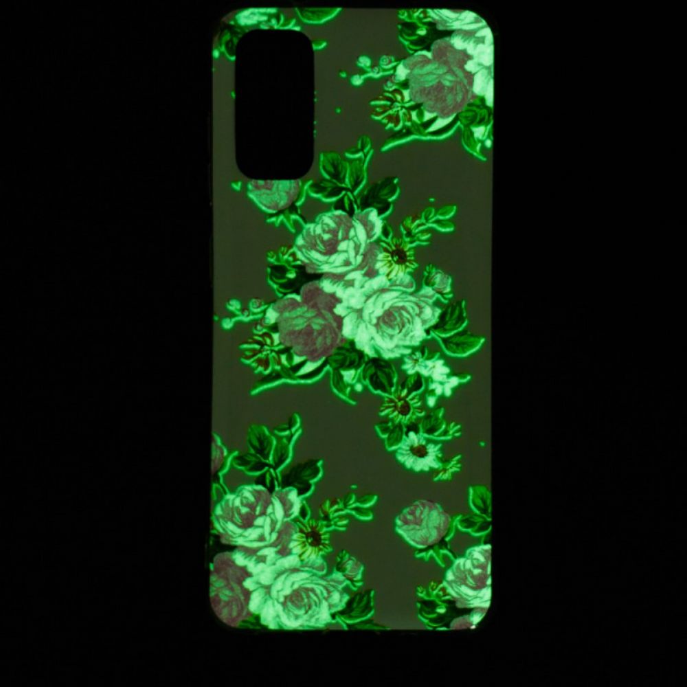 Hoesje voor Samsung Galaxy A33 5G Fluorescerende Vrijheidsbloemen