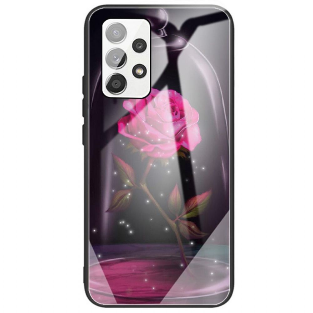 Hoesje voor Samsung Galaxy A33 5G Magisch Roze Gehard Glas