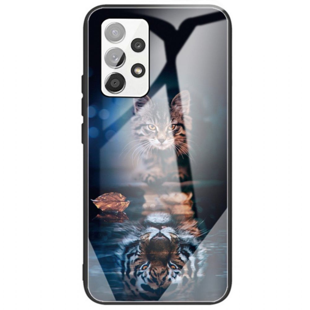 Hoesje voor Samsung Galaxy A33 5G Mijn Tijger Gehard Glas