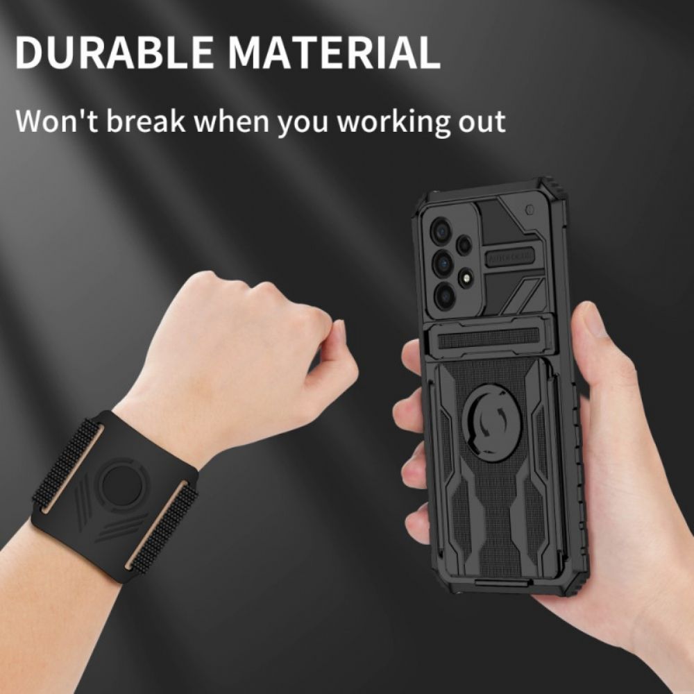 Hoesje voor Samsung Galaxy A33 5G Multifunctioneel Met Armband