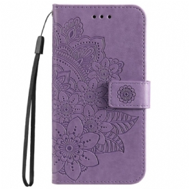 Leren Hoesje voor Samsung Galaxy A33 5G Bloemenmandala