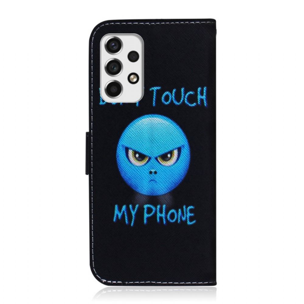 Leren Hoesje voor Samsung Galaxy A33 5G Emoji-telefoon