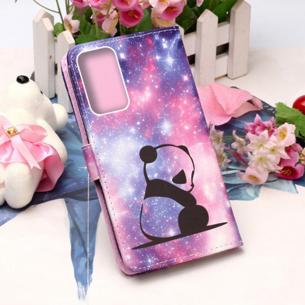 Leren Hoesje voor Samsung Galaxy A33 5G Panda Galaxy