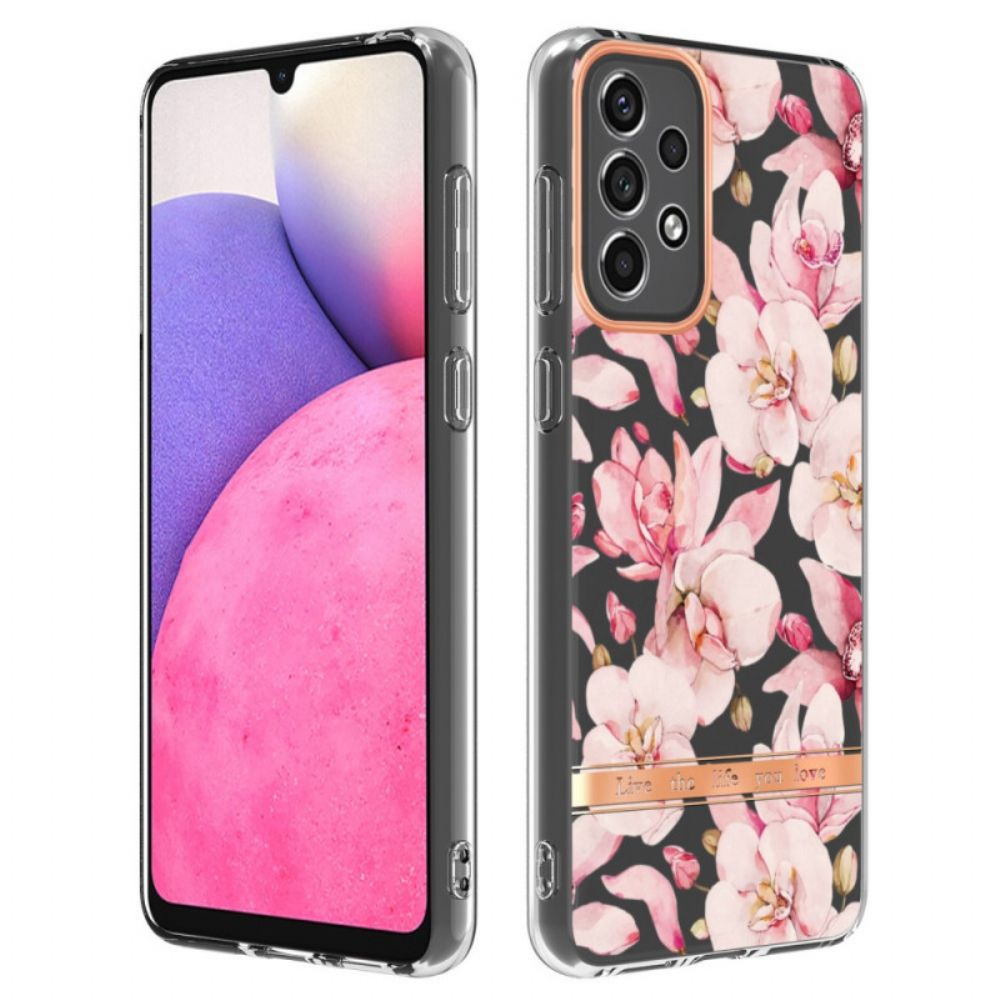 Telefoonhoesje voor Samsung Galaxy A33 5G Bloemen Transparant