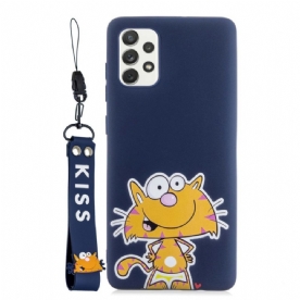 Telefoonhoesje voor Samsung Galaxy A33 5G Cartoon Met Koord