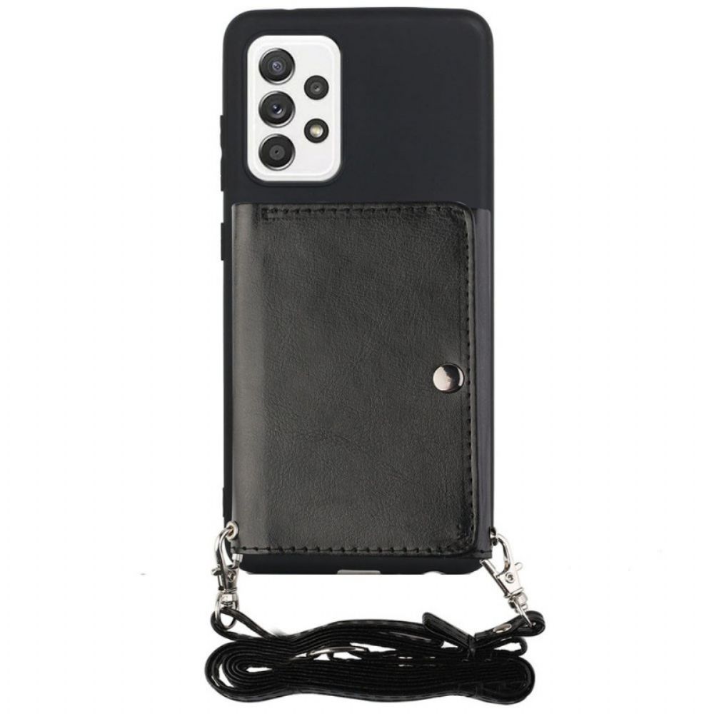 Telefoonhoesje voor Samsung Galaxy A33 5G Crossbody-kaarthouder