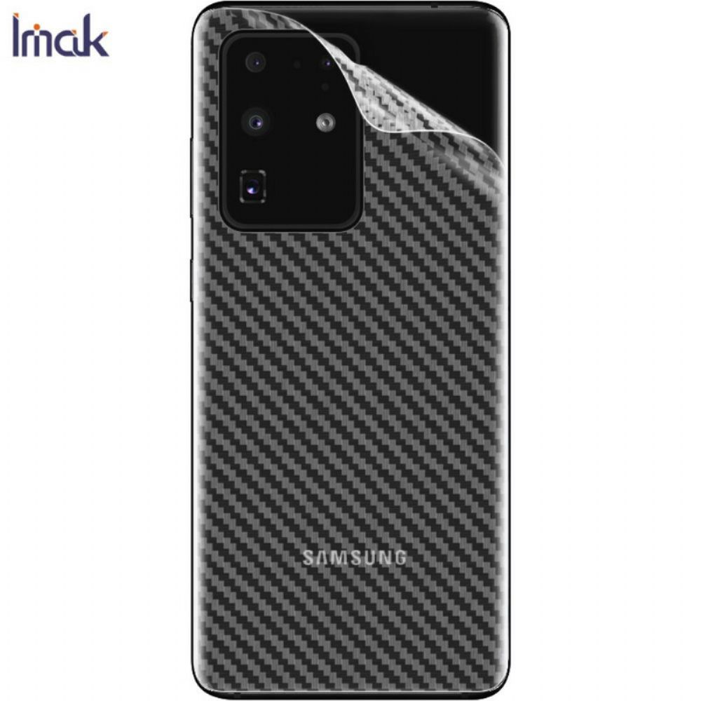 Achterfilm Voor Samsung Galaxy S20 Ultra Style Carbon Imak