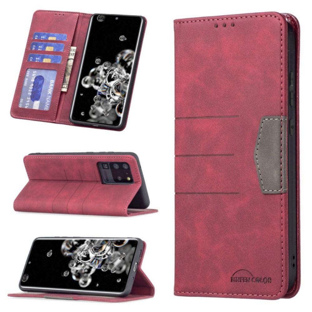 Bescherming Hoesje voor Samsung Galaxy S20 Ultra Folio-hoesje Binfen-kleur