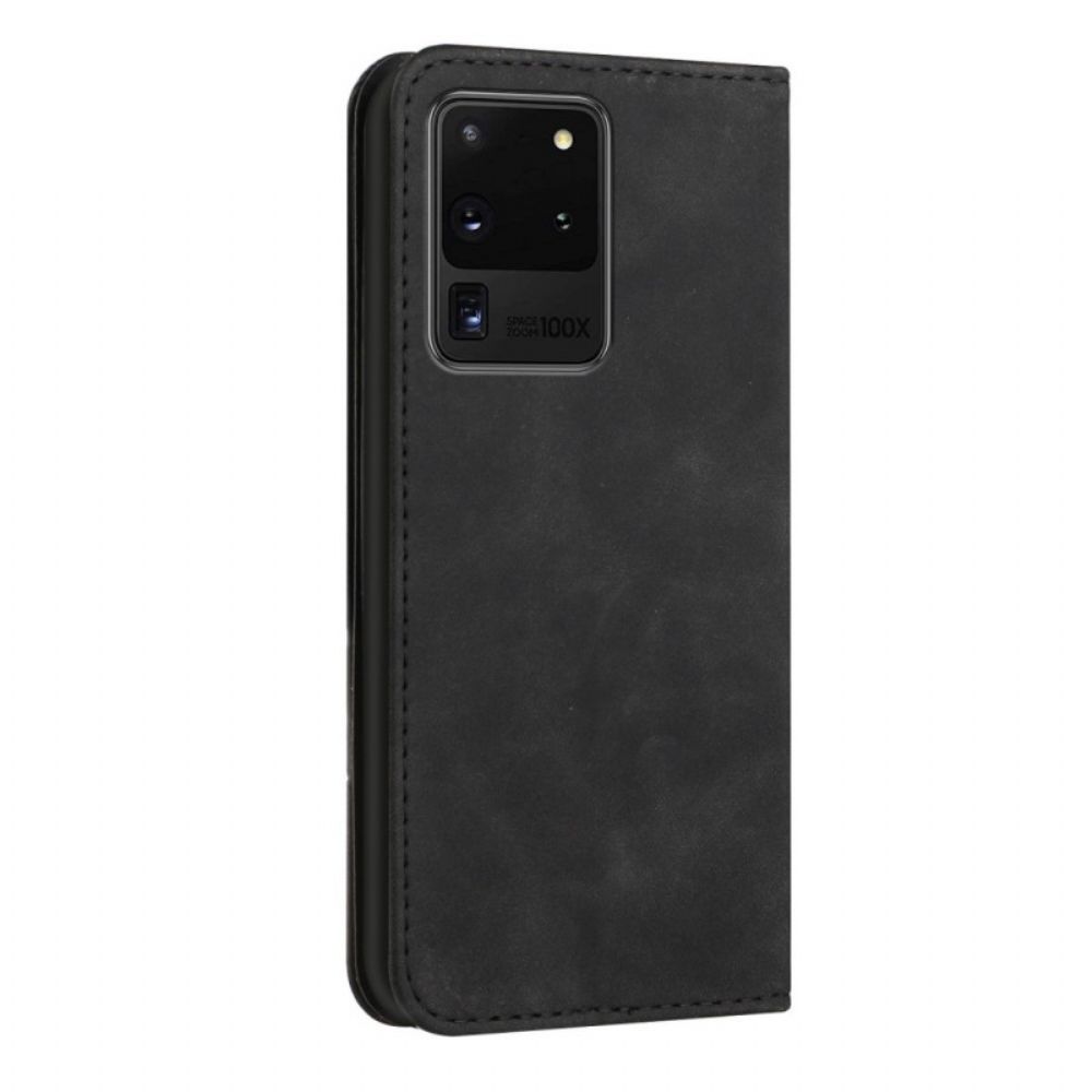 Bescherming Hoesje voor Samsung Galaxy S20 Ultra Folio-hoesje S-design Lederen Stijl