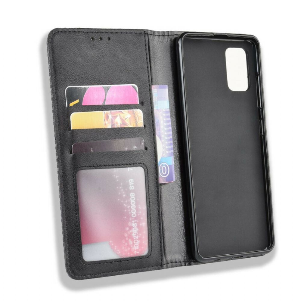 Bescherming Hoesje voor Samsung Galaxy S20 Ultra Folio-hoesje Vintage Gestileerd Leereffect