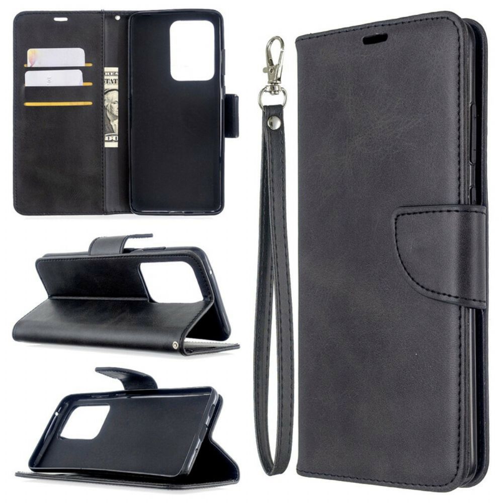 Folio-hoesje voor Samsung Galaxy S20 Ultra Flip Case Gladde Schuine Klep