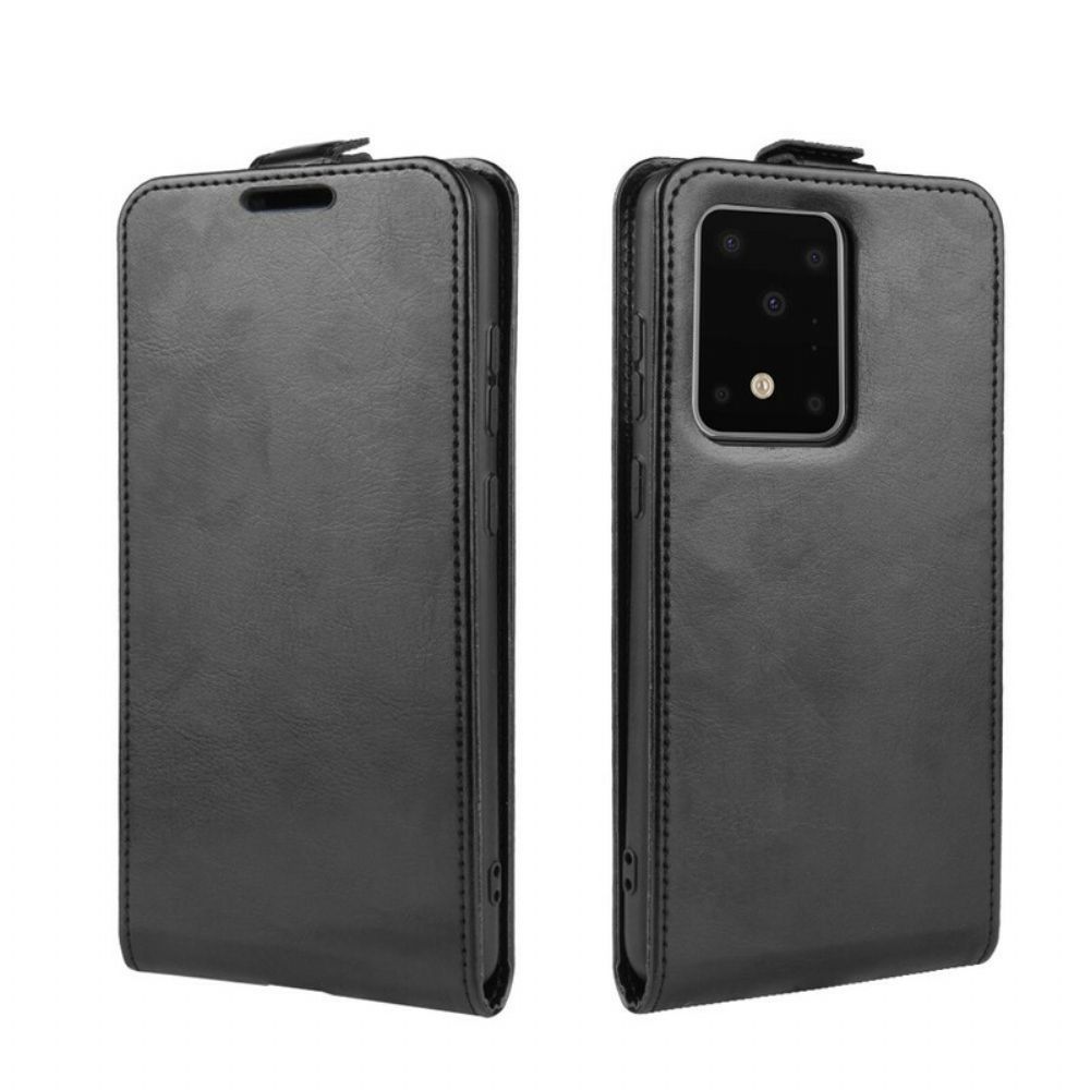 Folio-hoesje voor Samsung Galaxy S20 Ultra Flip Case Opvouwbaar Leereffect