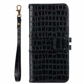 Folio-hoesje voor Samsung Galaxy S20 Ultra Helemaal Croc