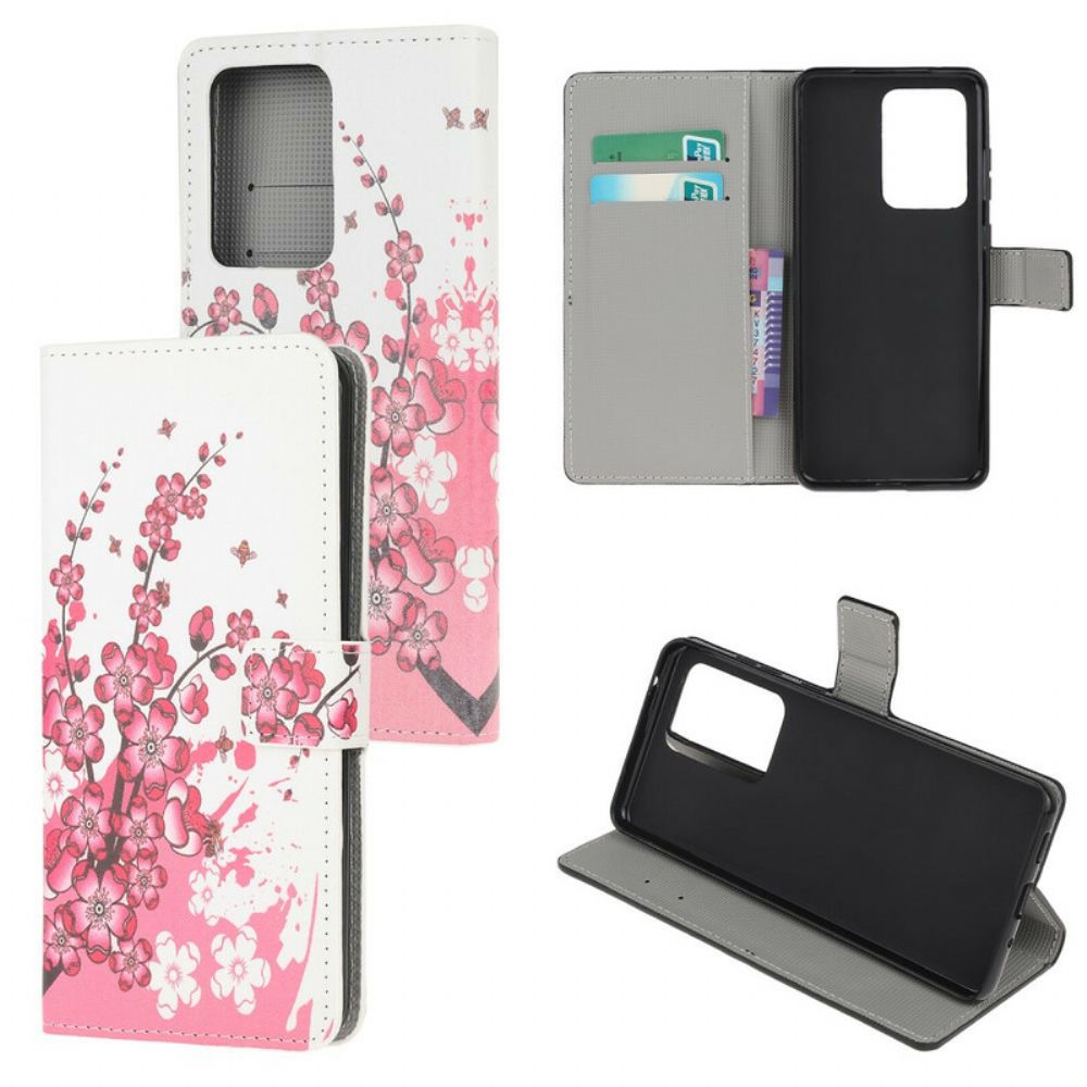 Folio-hoesje voor Samsung Galaxy S20 Ultra Tropische Bloemen