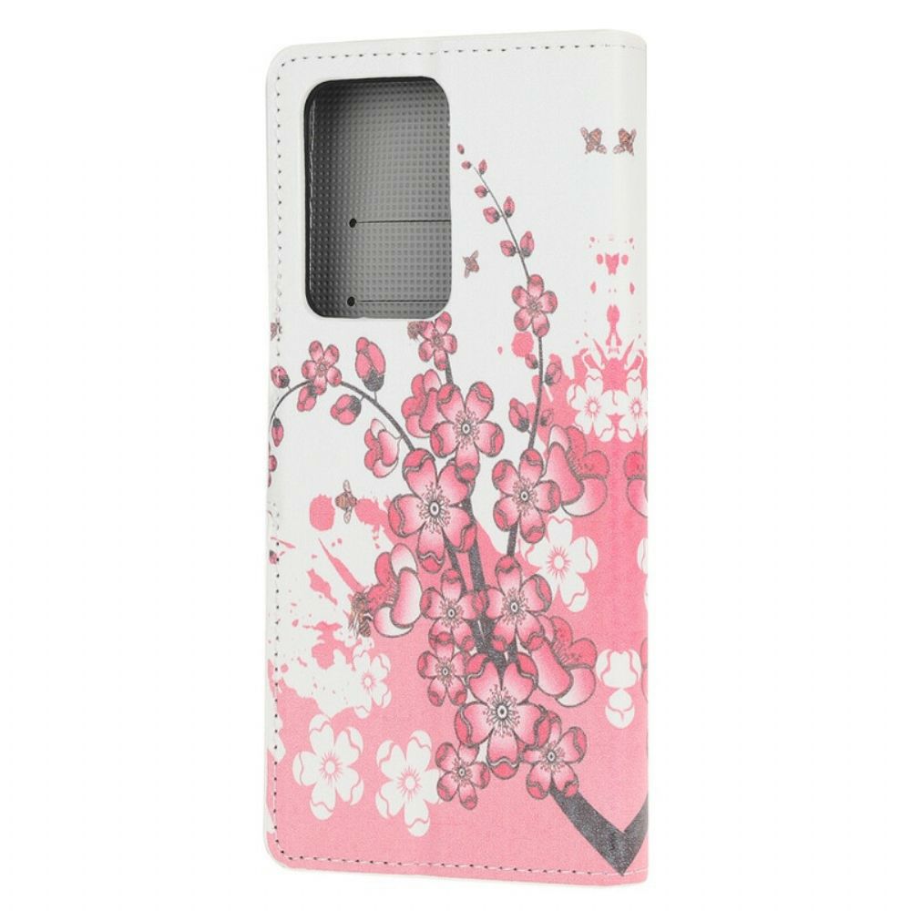 Folio-hoesje voor Samsung Galaxy S20 Ultra Tropische Bloemen