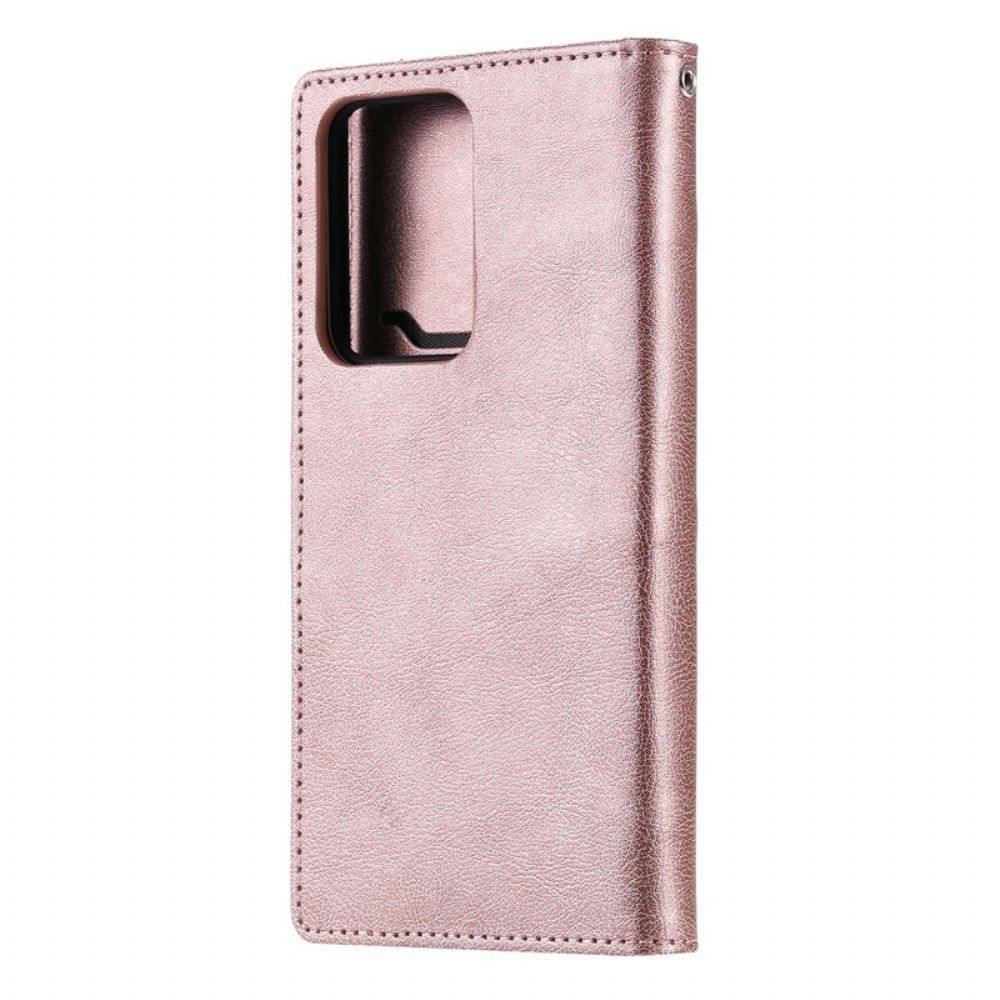 Hoesje Flip Case voor Samsung Galaxy S20 Ultra Afneembaar En Koord