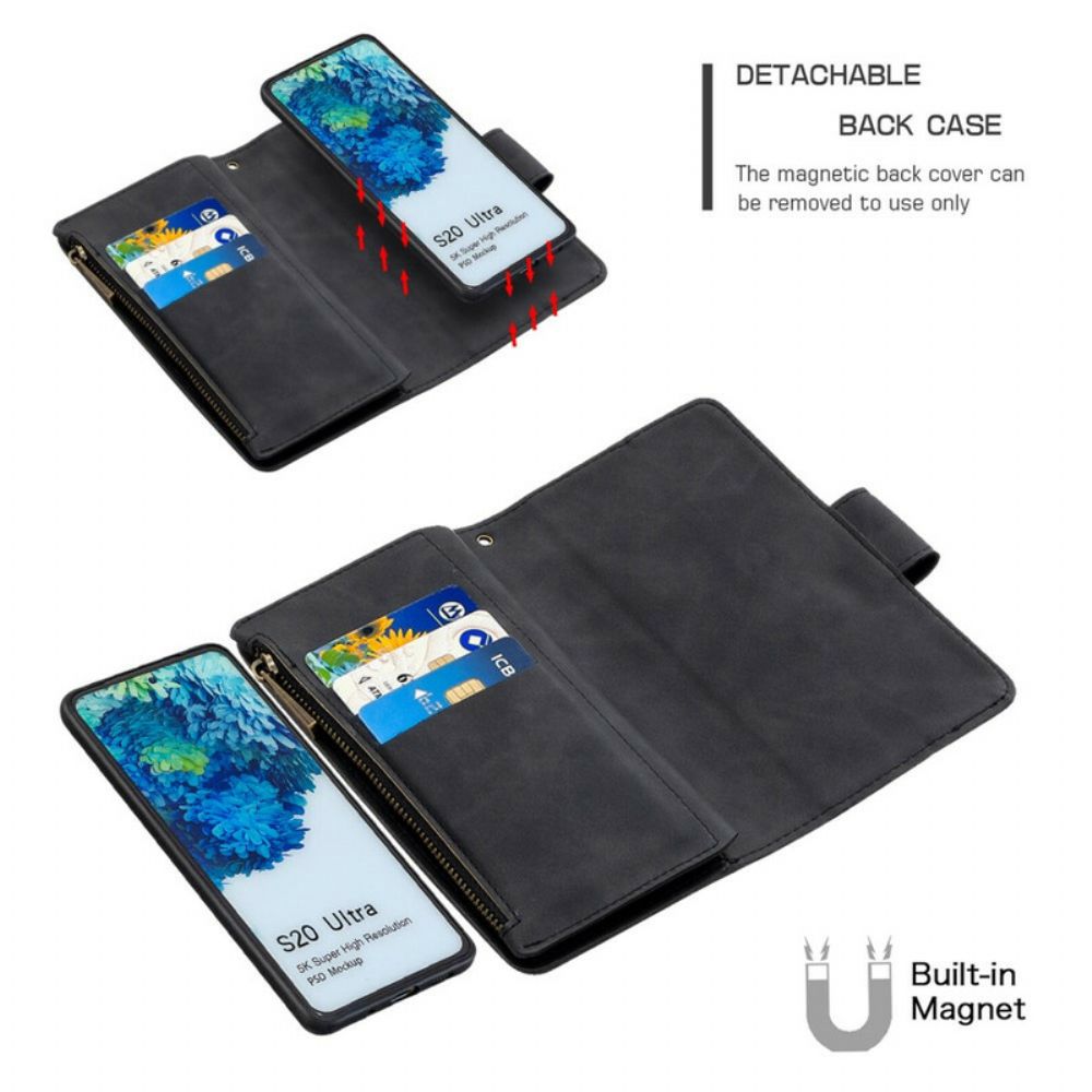 Hoesje Folio-hoesje voor Samsung Galaxy S20 Ultra Afneembare Rits