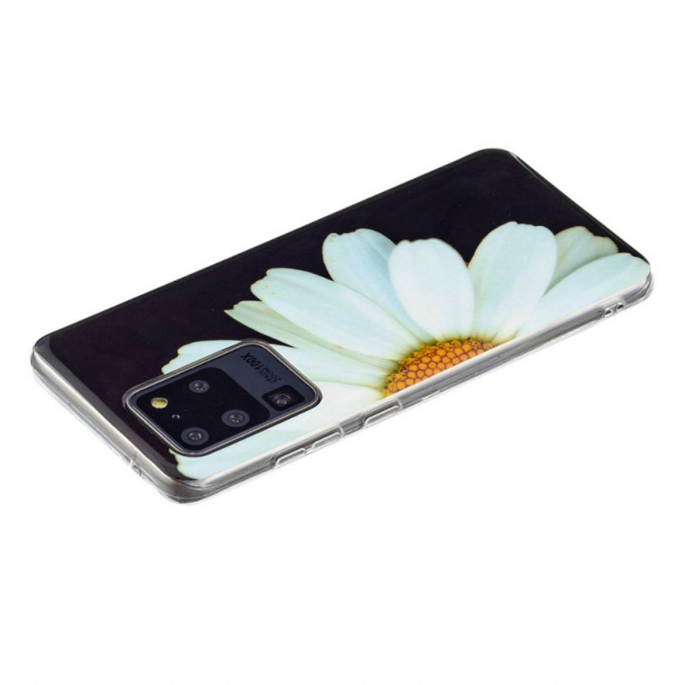 Hoesje voor Samsung Galaxy S20 Ultra Fluorescerende Bloemenreeks