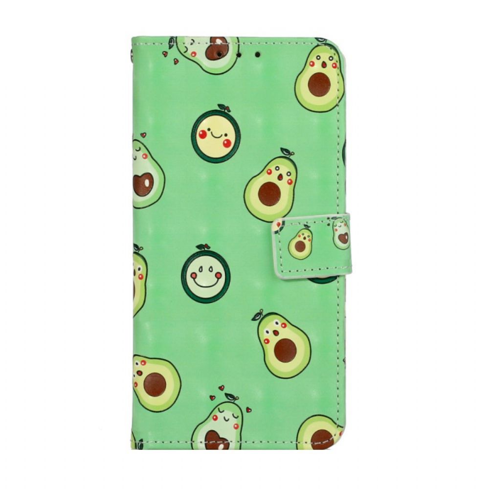 Leren Hoesje voor Samsung Galaxy S20 Ultra Met Ketting Avocado Verstelbare Riem