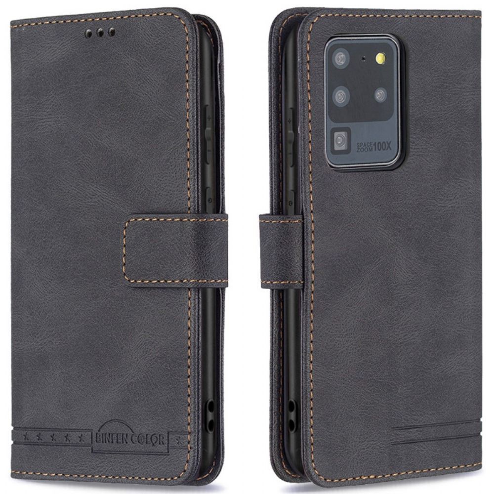 Leren Hoesje voor Samsung Galaxy S20 Ultra Rfid Binfen-kleur