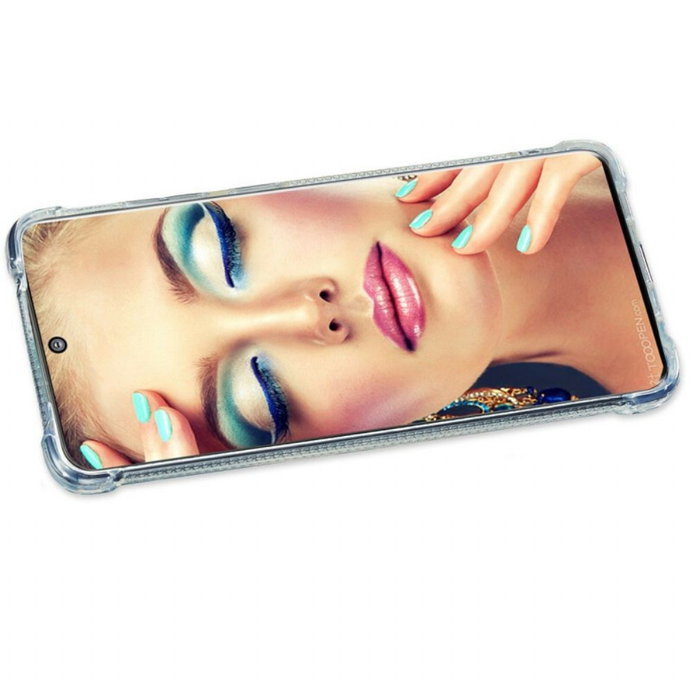 Telefoonhoesje voor Samsung Galaxy S20 Ultra Glitterring-ondersteuning