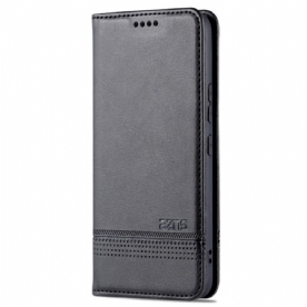 Bescherming Hoesje voor Samsung Galaxy S22 5G Folio-hoesje Azns Lederen Stijl