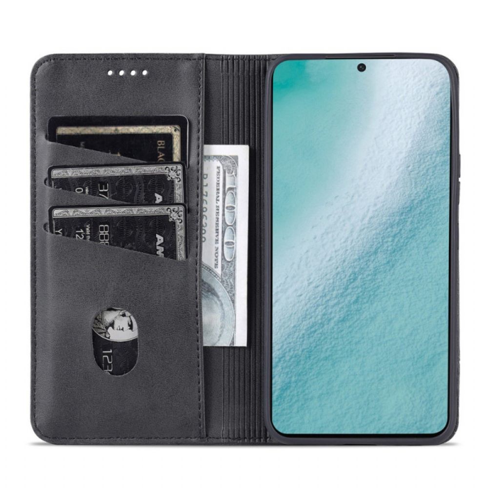 Bescherming Hoesje voor Samsung Galaxy S22 5G Folio-hoesje Azns Lederen Stijl